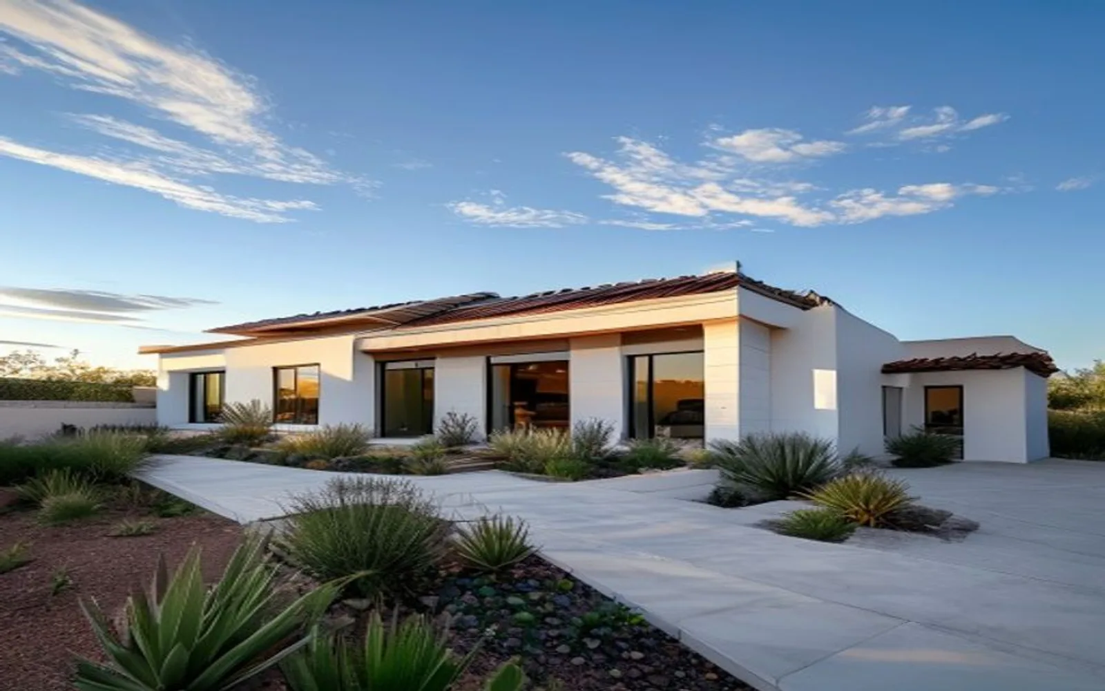 Casa con 8 paneles solares