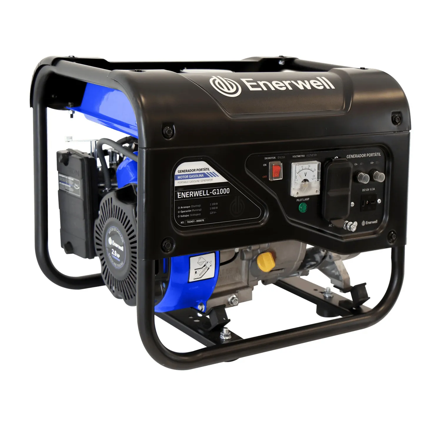 Generador portátil 1kW gasolina
