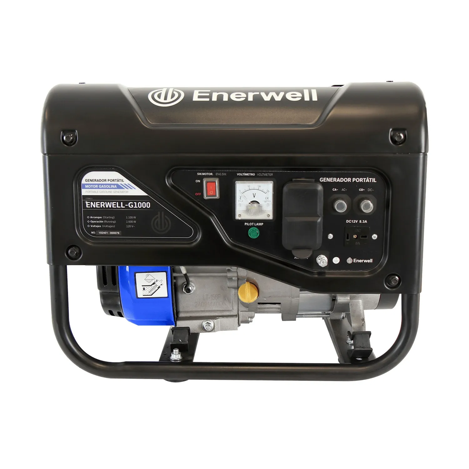 Generador portátil 1kW gasolina